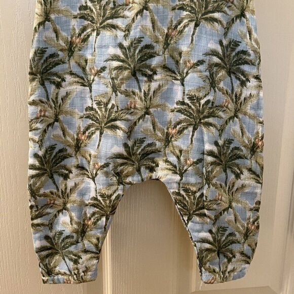 Angel Dear Palm Tree Jumpsuit Romper Muslin Cotton Boys Size 3-6 Months NWT - Picture 10 of 11